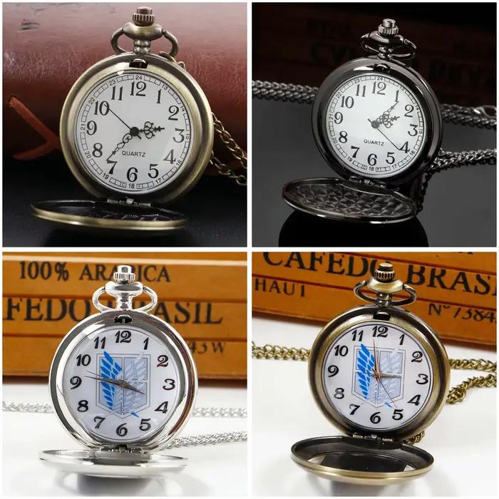 Montre de poche vintage à quartz ajourée