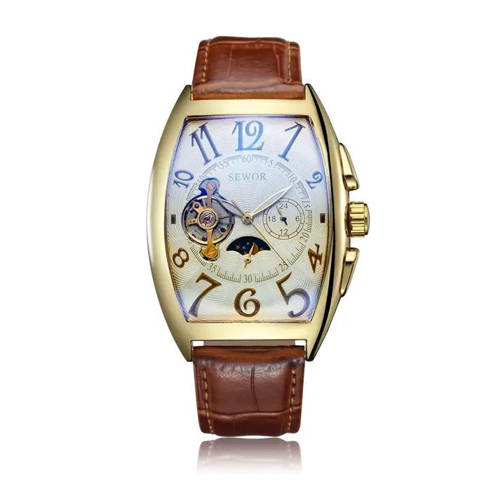 Montre mécanique rétro pour femmes et hommes