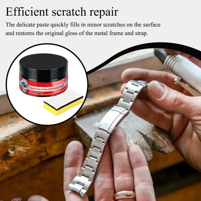 Kit de polissage de montre outils de réparation pour hommes femmes bracelet éponge réparation écran verre laiton occasions spéciales