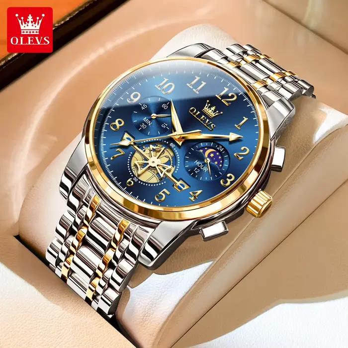 Montres-bracelets classiques de luxe OLEVS 2900 pour hommes