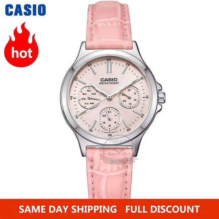 Casio montre des montres pour femmes Set top marque de luxe 30 m Montre-bracelet étanche à quartz Lumineuses dames