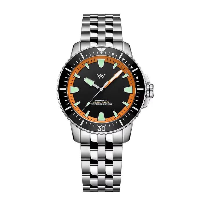 Montre WM NH35 Mécanique Automatique Résistante à L'Eau 200M Acier Inoxydable Pour Hommes Occasions Spéciales
