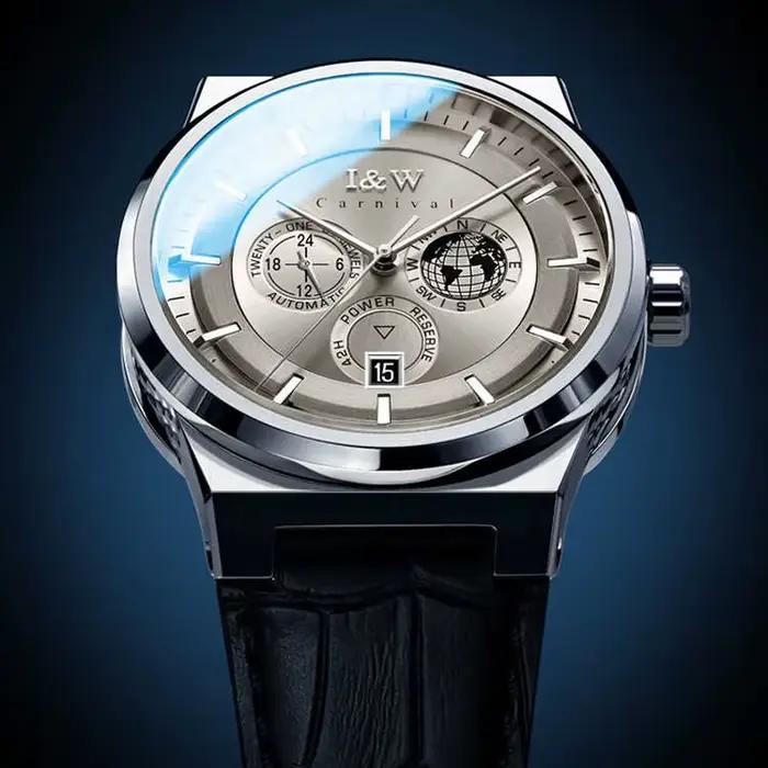 IW – montre en cuir pour hommes