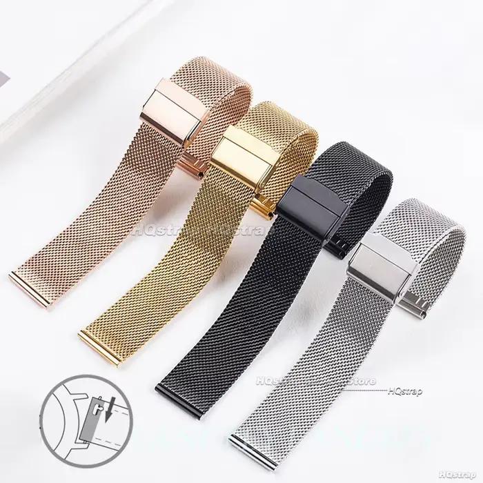 Bracelet de montre milanais universel 18mm 20mm 22mm 12mm 14mm 16mm 17mm 19mm 21mm 24mm