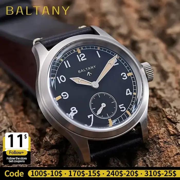 Baltany S2032 montre sale douzaine pour homme montres à Quartz Vintage 20ATM saphir cristal acier inoxydable 39MM