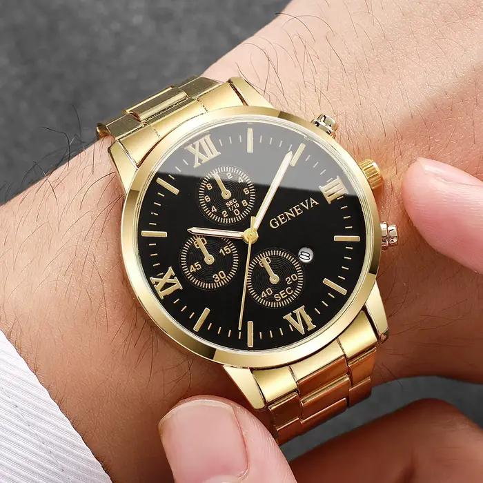 Montre pour homme avec bracelet en acier