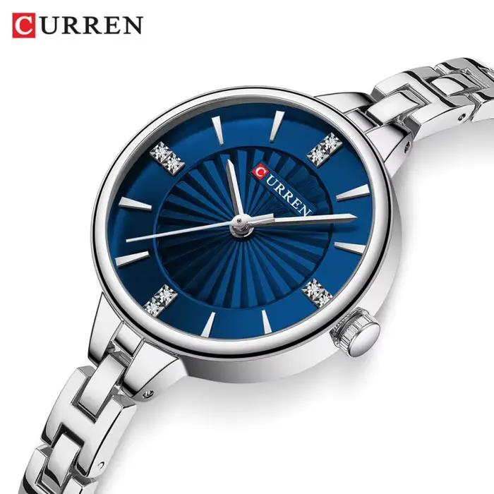 Montre Quartz Décontractée pour Femmes Élégante et Durables Occasions Spéciales Blanc Argent Bleu Or Vert