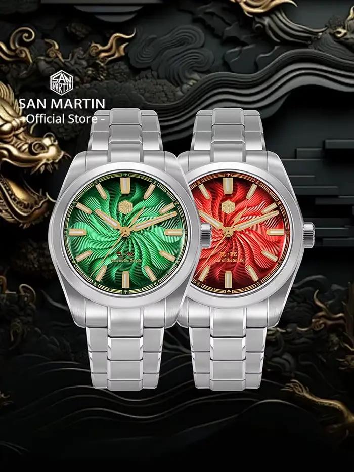 San Martin-Montre mécanique automatique pour homme