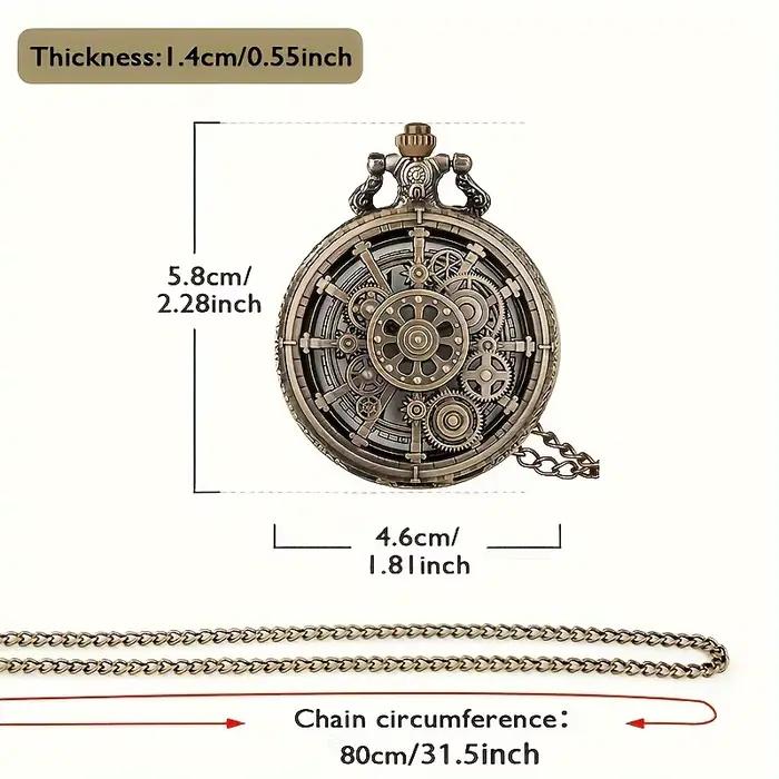 Montre de poche à Quartz en Bronze