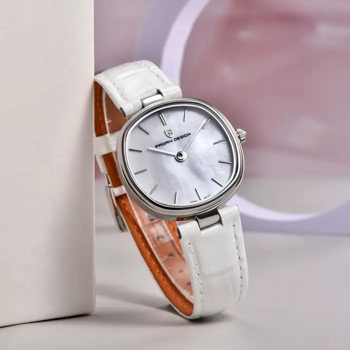 Montre de luxe Pagani Design 2026 cadran pierre ambrée quartz résistante à l'eau pour femmes occasions spéciales