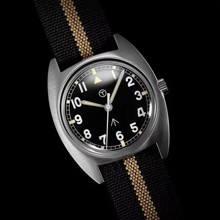 Montre Quartz Inoxydable avec Bracelet Nylon pour Hommes Style Fashion Casual Occasions Spéciales
