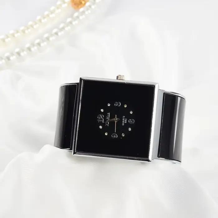 Grand Bracelet en acier inoxydable pour femmes montres