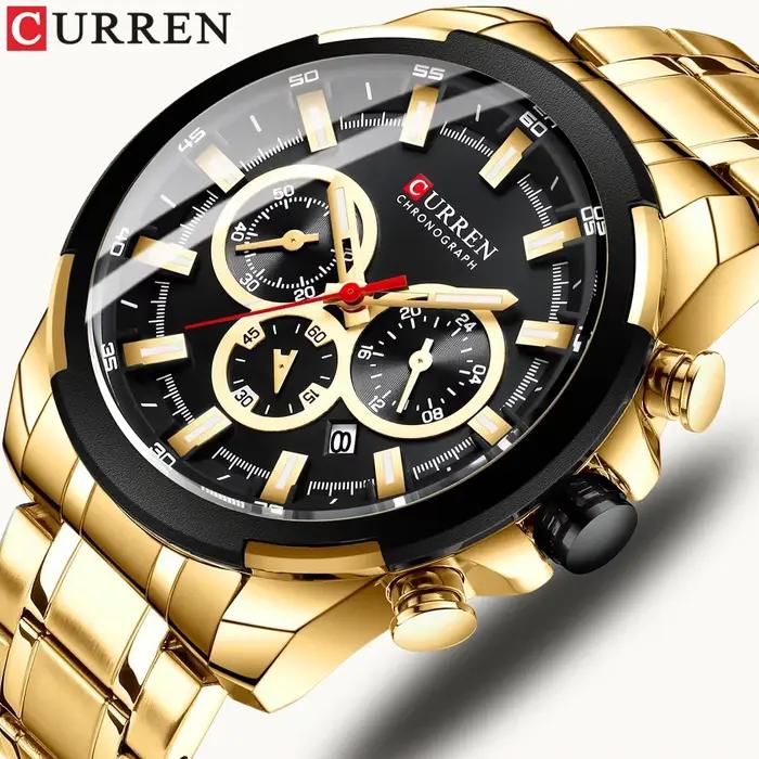 CURREN montre à Quartz pour hommes Top marque de luxe mode affaires montres en acier étanche homme Sport montre-bracelet Relogio Masculino