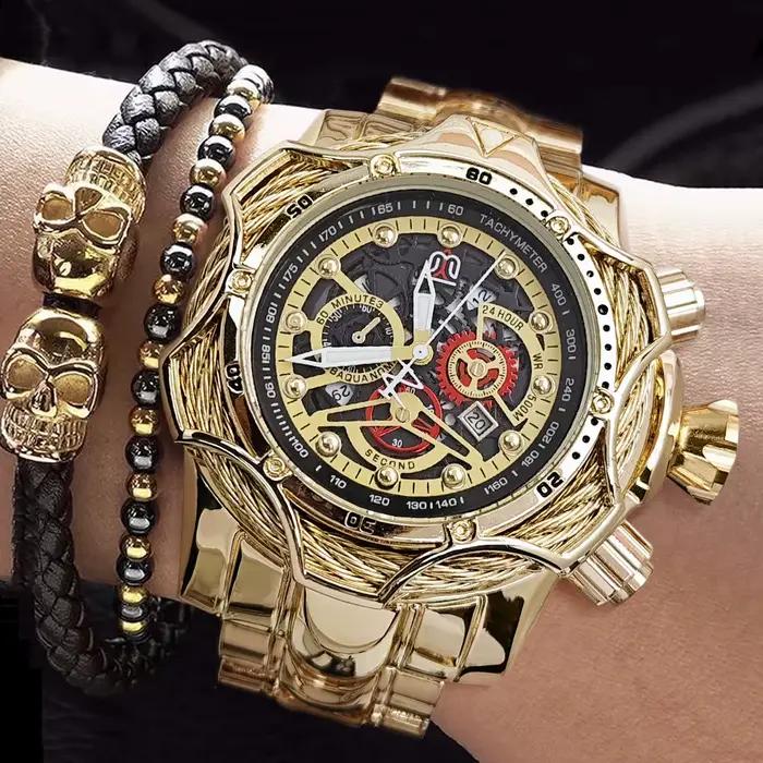 Montre Homme de Luxe à Grand Cadran Style Européen et Américain