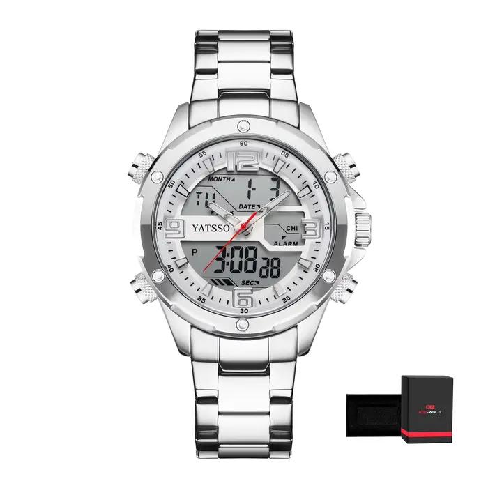 Montre Hybride pour Homme | Montre étanche 5ATM avec bracelet en acier