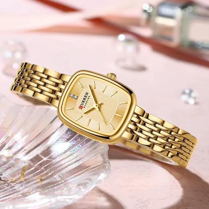 Istro REN-Montre-bracelet rectangulaire à quartz pour femme