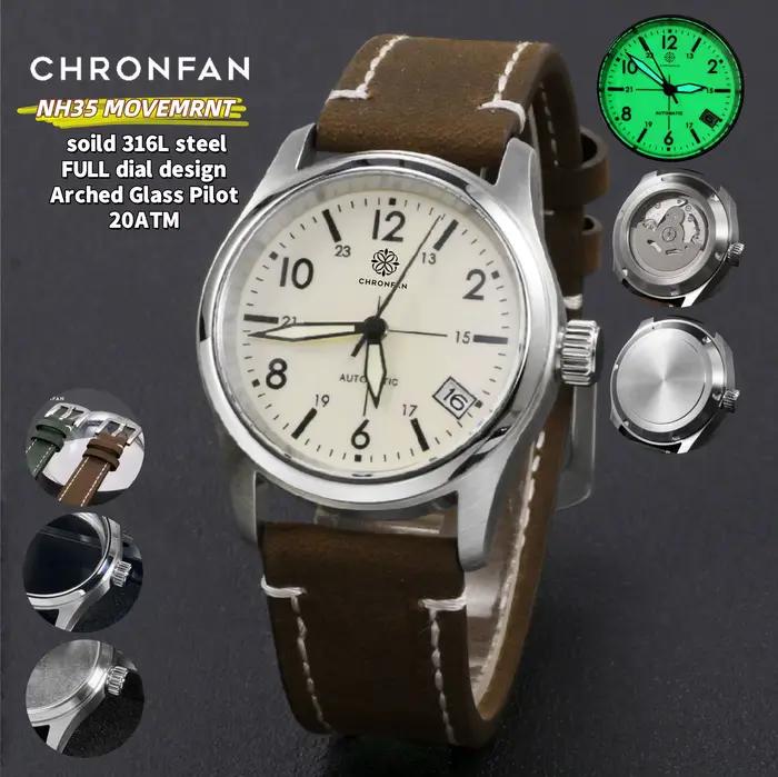 Nouvelle montre mécanique vintage pour homme Little Prince de 36 mm