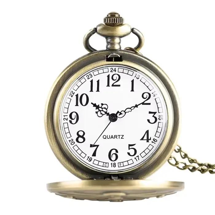 Montre de poche rétro maçonnique pour hommes et femmes