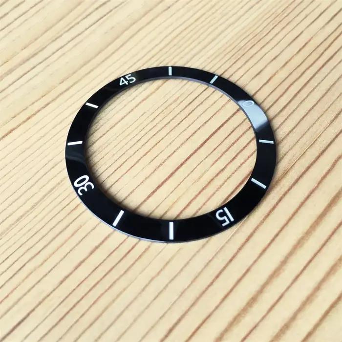 Insert de lunette en céramique concave noir et blanc pour montre Paradoxe J12 de Chanel occasionnels et spéciaux