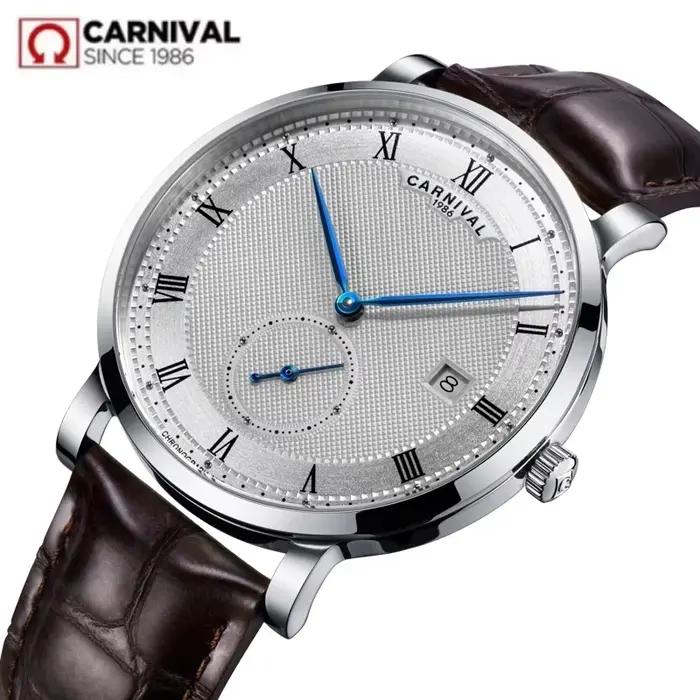 Carnaval-Montre-bracelet mécanique automatique étanche pour homme