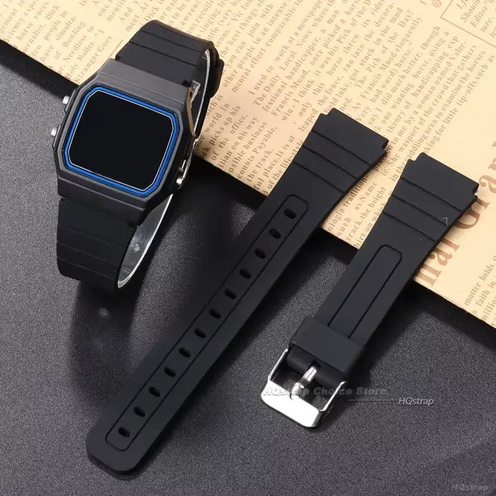 Bracelet de montre en Silicone 18mm pour Casio W800H