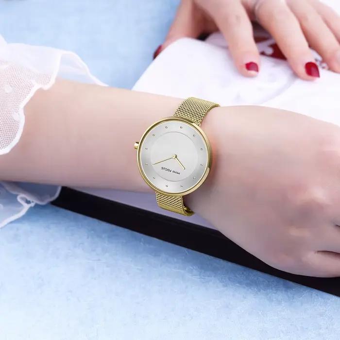 MINI FOCUS-Montre de Luxe à Quartz pour Femme