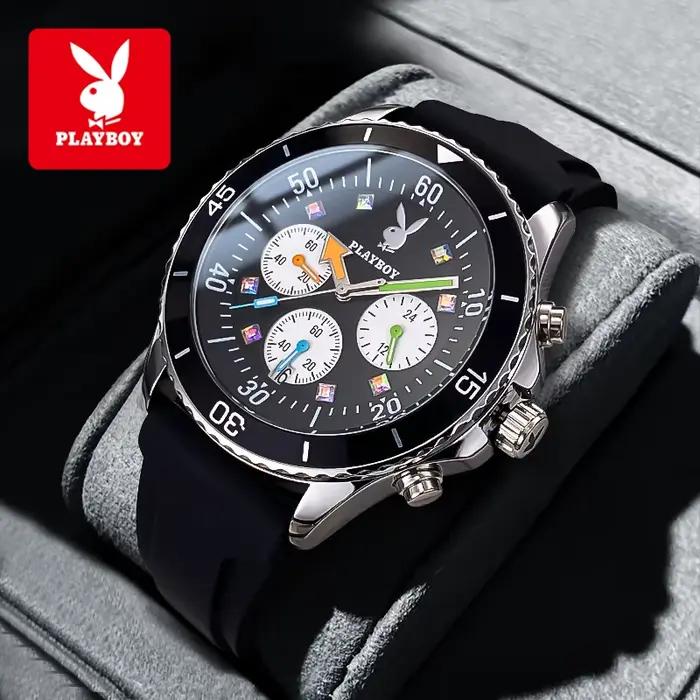 PLAYBOY – montre à Quartz originale pour hommes