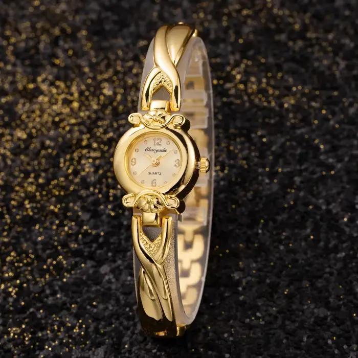 Mode or montre Vintage pour femmes de luxe élégant