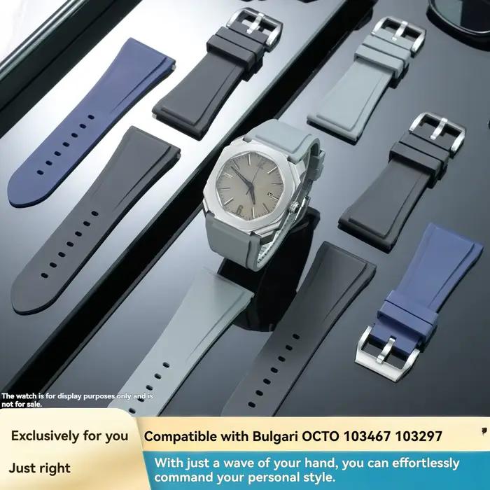 Montre Bulgari Octo FMK bracelet caoutchouc haute qualité pour homme et femme pour toutes occasions