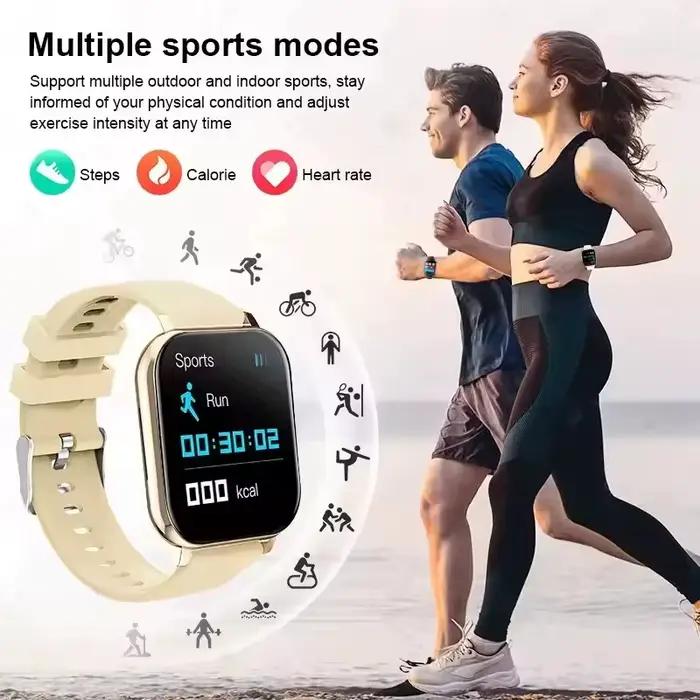 Montre intelligente Ola Esporte avec suivi de santé, cadrans personnalisables et assistant vocal pour adultes connectés