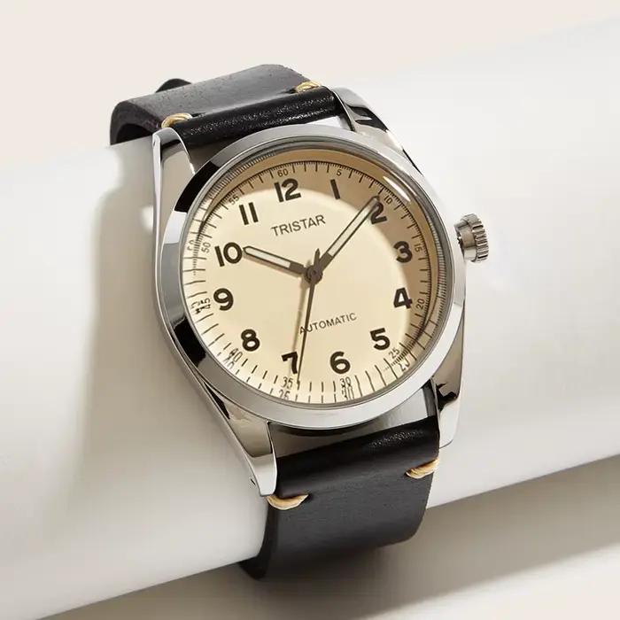 Montre mécanique vintage de luxe unisexe à remontage manuel