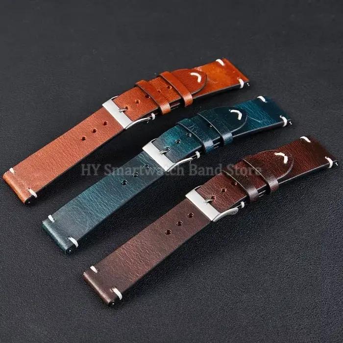 Bracelet de montre en cuir pour hommes