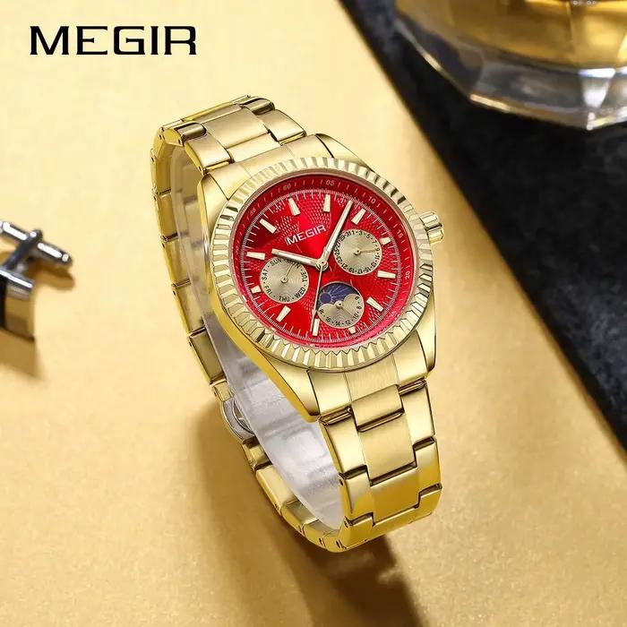Montre chronographe à quartz pour homme MEGIR 1102