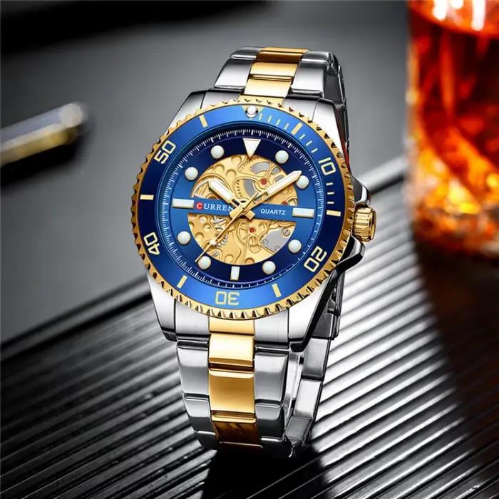 Montre CURREN 8412 minimaliste avec grand cadran