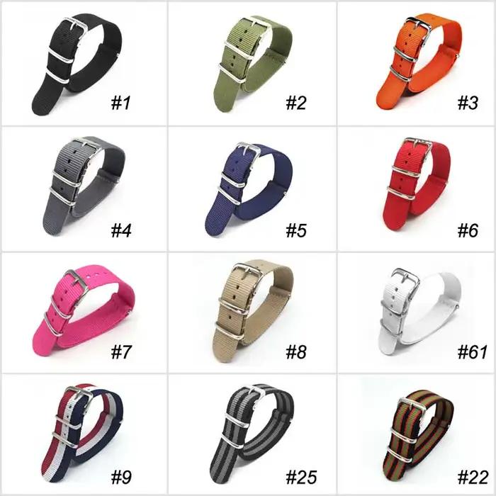 Bracelet de montre de Sport en Nylon pour femmes et hommes