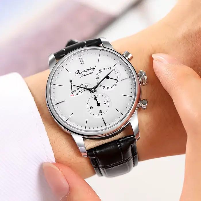 Montre automatique FORSINING pour homme avec indicateur de réserve de marche