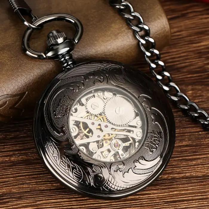 Montre de Poche Mécanique à Numérisation Romaine pour Homme