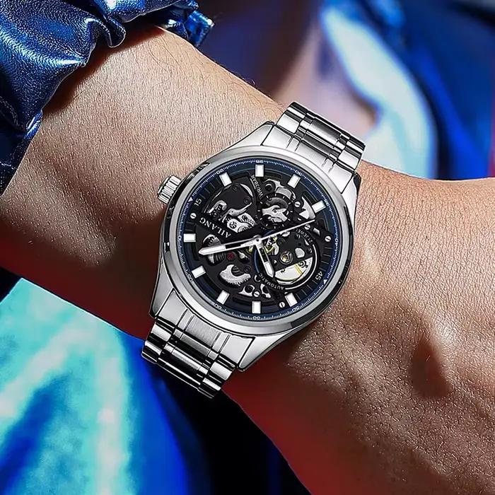 AILANG 8835 Montre automatique entièrement creuse pour homme