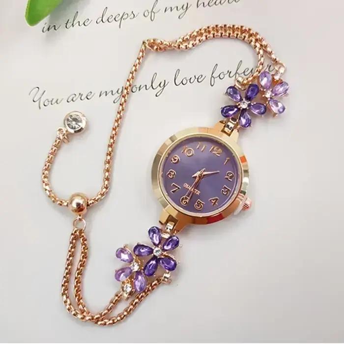 1 pièces femmes montres marque Vintage Strass