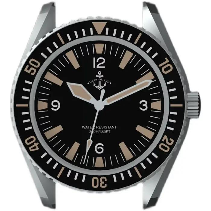 Montre mécanique automatique homme Hruodland 2026 design rétro saphir acier inoxydable confort cuir occasions spéciales