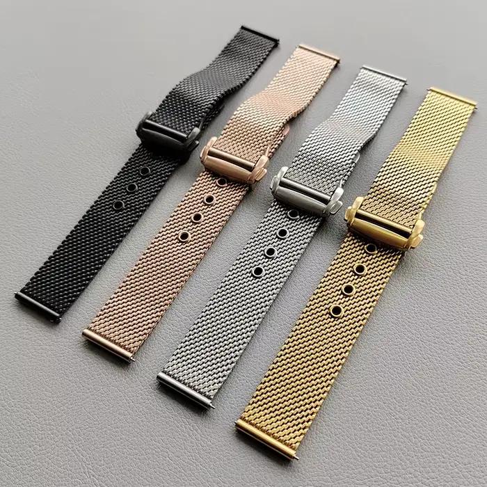 Bracelet de montre milanais en maille pour montre Omega Seamaster 007