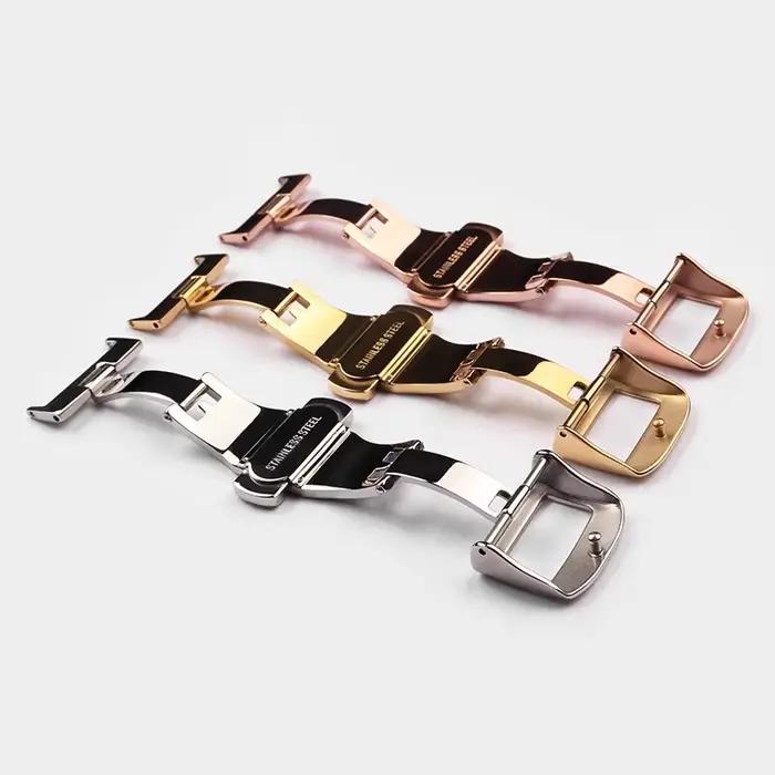 Boucle papillon déployante 16/18/20mm pour montre Jaeger LeCoultre