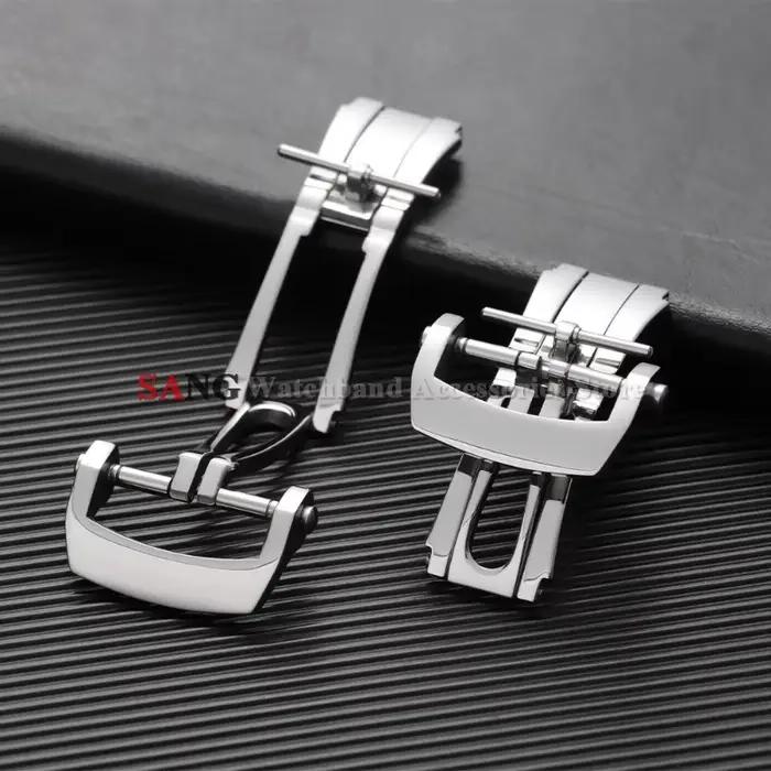 Boucles déployables papillon 20 mm pour hommes et femmes