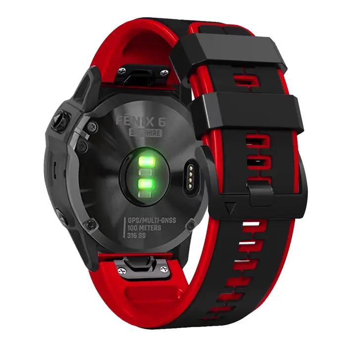 Bracelet de montre en Silicone QuickFit pour Garmin Epix Pro Gen 2 51MM 47MM Bracelet de montre pour Garmin Fenix 6X 6 Pro 5X 5 Plus 7X 7 Bracelet