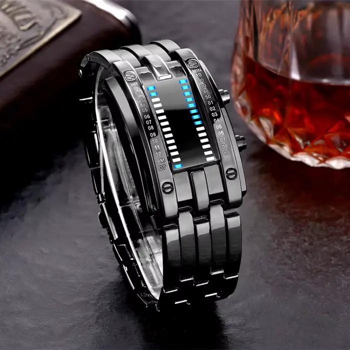 Nouvelles montres Led binaire pour hommes femmes Couple montre mode sport