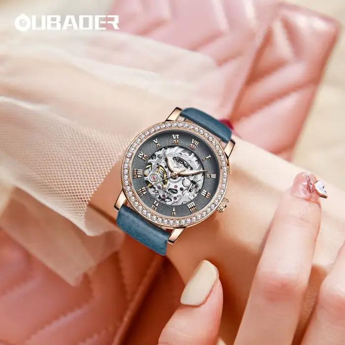 Montre vissée de luxe pour femmes
