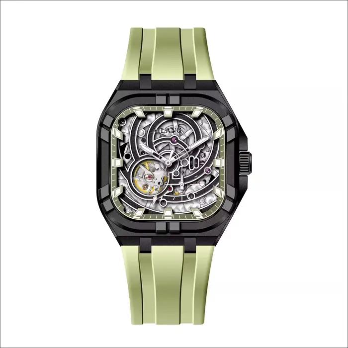 Montre Daniel Gorman AL8860 édition limitée avec mouvement automatique à tourbillon squelette pour homme et femme occasions spéciales