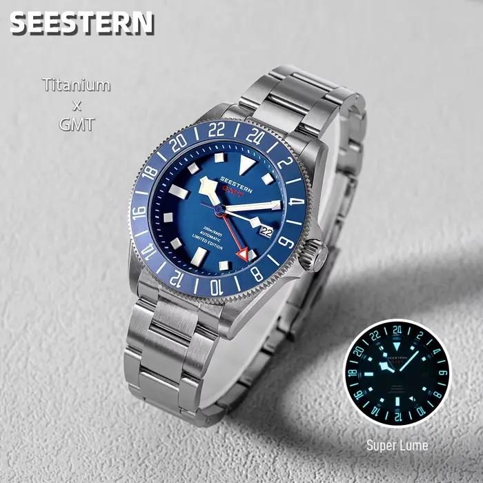 SEESTERN – montre de plongée en titane pour hommes