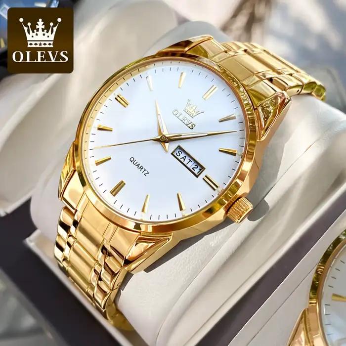 Montres-bracelets classiques en or pour hommes