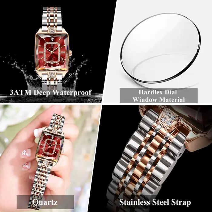 Montre POEDAGAR élégante avec fonction de date automatique et résistance à l'eau pour femmes occassions spéciales et quotidienne